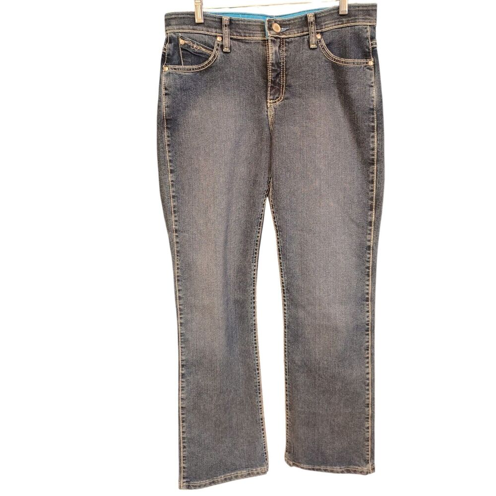Wrangler Q-Baby Women's‎ Mid Rise 10/32 No Gap Waistband Straight Leg Jeans